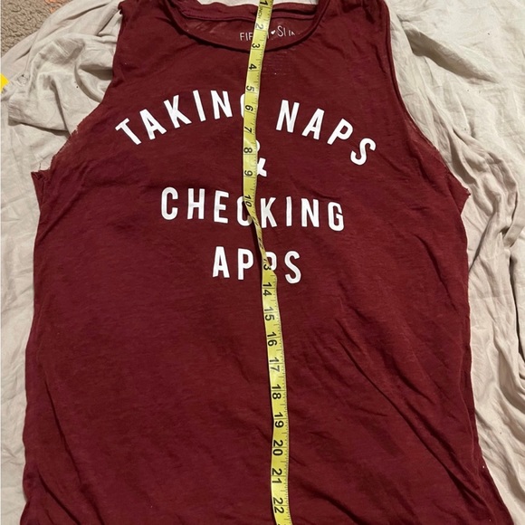 Taking Naps & Checking App Tank Top M - Picture 7 of 7